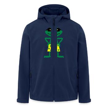 Frog - Men’s Recycled Softshell Jacket by Stanley/Stella - navy - Front - AI Model Male 185 light (185cm)