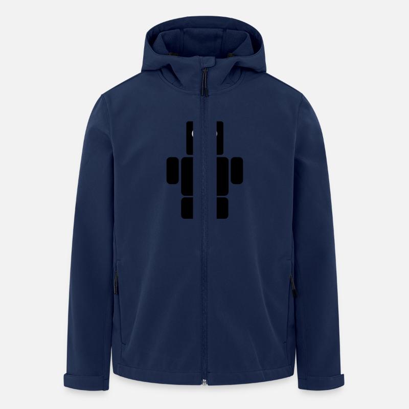 robot - Recycelte Männer Softshell-Jacke von Stanley/Stella - Navy