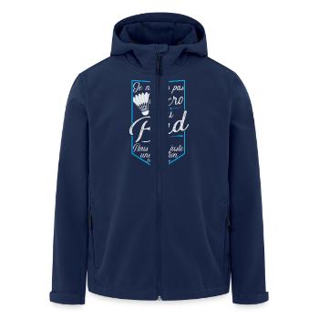 Accro badminton t-shirt cadeau - Veste softshell homme en polyester recyclé Stanley/Stella - marine - Devant - AI Model Male 185 light (185cm)