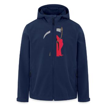 The Grim Reaper - Men’s Recycled Softshell Jacket by Stanley/Stella - navy - Front - AI Model Male 185 light (185cm)