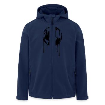 Bleeding Earth - Men’s Recycled Softshell Jacket by Stanley/Stella - navy - Front - AI Model Male 185 light (185cm)