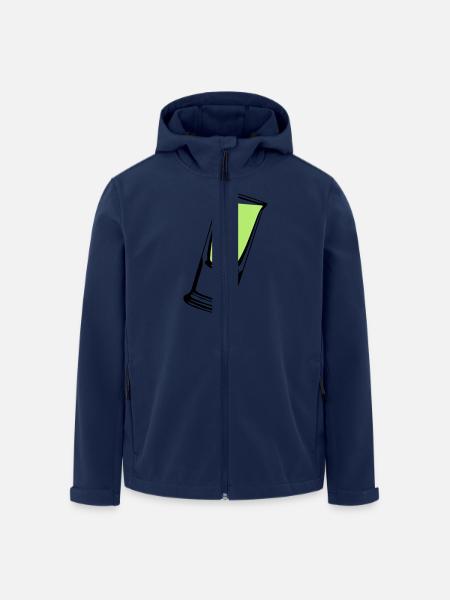 schnapsglass2 - Recycelte Männer Softshell-Jacke von Stanley/Stella - Navy