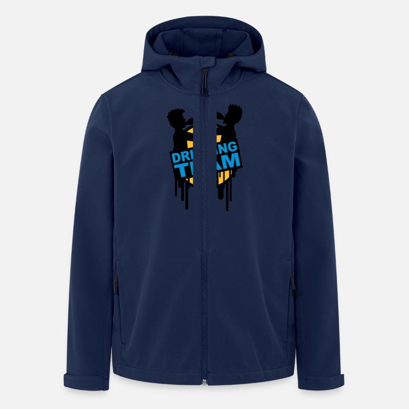 drinking_team_graffiti_stamp - Veste softshell homme en polyester recyclé Stanley/Stella - marine