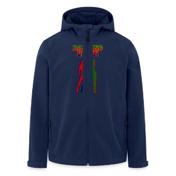 Dancing Queen - Men’s Recycled Softshell Jacket by Stanley/Stella - navy - Front - AI Model Male 185 light (185cm)