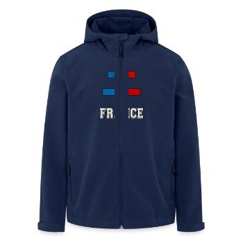 Croix de Lorraine 01 - Veste softshell homme en polyester recyclé Stanley/Stella - marine - Devant - AI Model Male 185 light (185cm)