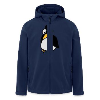Pinguin - Recycelte Männer Softshell-Jacke von Stanley/Stella - Navy - Vorne - AI Model Male 185 light (185cm)
