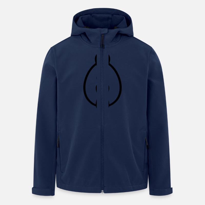 Poule - Veste softshell homme en polyester recyclé Stanley/Stella - marine