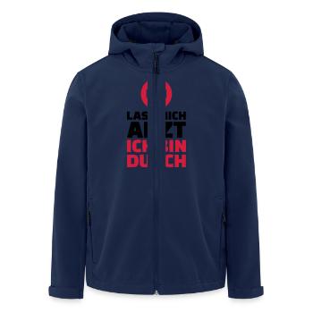 Arzt - Recycelte Männer Softshell-Jacke von Stanley/Stella - Navy - Vorne - AI Model Male 185 light (185cm)