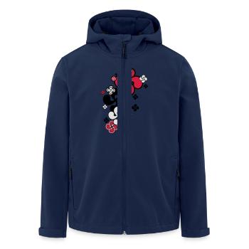 Croix Basque star - Veste softshell homme en polyester recyclé Stanley/Stella - marine - Devant - AI Model Male 185 light (185cm)