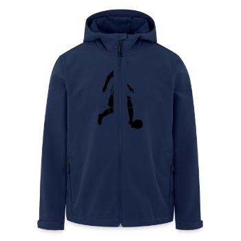 Fußball - Soccer - Recycelte Männer Softshell-Jacke von Stanley/Stella - Navy - Vorne - AI Model Male 185 light (185cm)