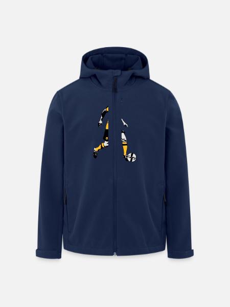 Fussball - Soocer - Recycelte Männer Softshell-Jacke von Stanley/Stella - Navy