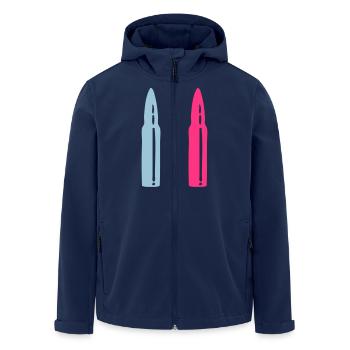 kugel patrone gewehr - Recycelte Männer Softshell-Jacke von Stanley/Stella - Navy - Vorne - AI Model Male 185 light (185cm)