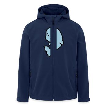 suesser_delfin_02 - Recycelte Männer Softshell-Jacke von Stanley/Stella - Navy - Vorne - AI Model Male 185 light (185cm)