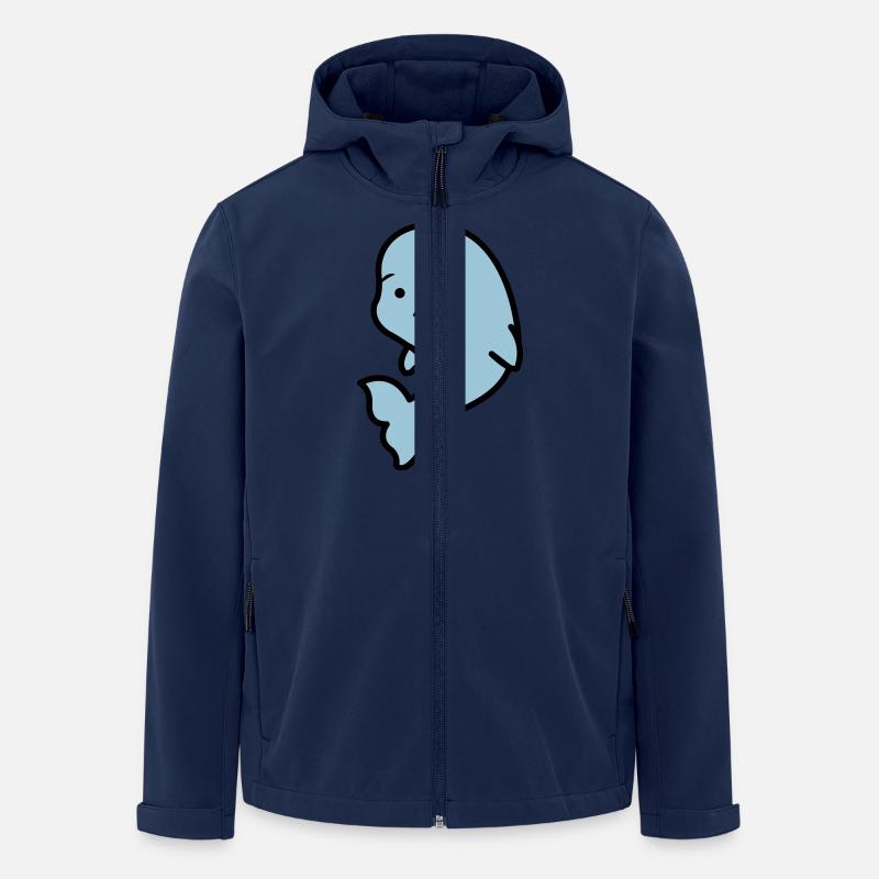 suesser_delfin_02 - Recycelte Männer Softshell-Jacke von Stanley/Stella - Navy