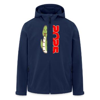Grüne Schlange Anime 2025 - Recycelte Männer Softshell-Jacke von Stanley/Stella - Navy - Vorne - AI Model Male 185 light (185cm)
