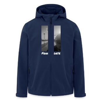 FRANCOFORTE - Recycelte Männer Softshell-Jacke von Stanley/Stella - Navy - Vorne - AI Model Male 185 light (185cm)