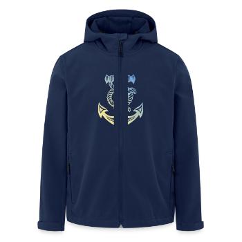Anchor Harbour - Men’s Recycled Softshell Jacket by Stanley/Stella - navy - Front - AI Model Male 185 light (185cm)