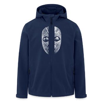 Mask - Men’s Recycled Softshell Jacket by Stanley/Stella - navy - Front - AI Model Male 185 light (185cm)