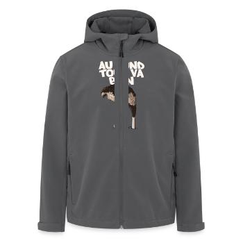 Autruche - Veste softshell homme en polyester recyclé Stanley/Stella - charbon - Devant - AI Model Male 185 light (185cm)