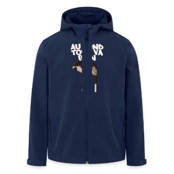 Autruche - Veste softshell homme en polyester recyclé Stanley/Stella - marine - Devant - AI Model Male 185 light (185cm)