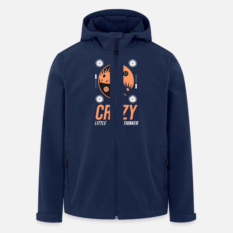 Crazy Little Thinker - Recycelte Männer Softshell-Jacke von Stanley/Stella - Navy