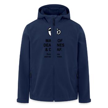 Dates limites et décaféiné - Veste softshell homme en polyester recyclé Stanley/Stella - marine - Devant - AI Model Male 185 light (185cm)