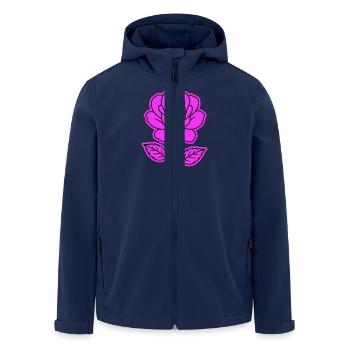Rose Kontur - Recycelte Männer Softshell-Jacke von Stanley/Stella - Navy - Vorne - AI Model Male 185 light (185cm)