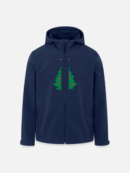 Christmas Tree - Men’s Recycled Softshell Jacket by Stanley/Stella - navy