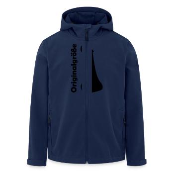 Penis Originalgröße - Recycelte Männer Softshell-Jacke von Stanley/Stella - Navy - Vorne - AI Model Male 185 light (185cm)