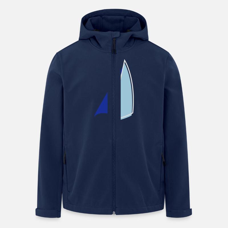 Segel Zweifarbig - Recycelte Männer Softshell-Jacke von Stanley/Stella - Navy