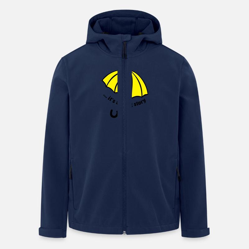 it's a long story / Regenschirm - Recycelte Männer Softshell-Jacke von Stanley/Stella - Navy