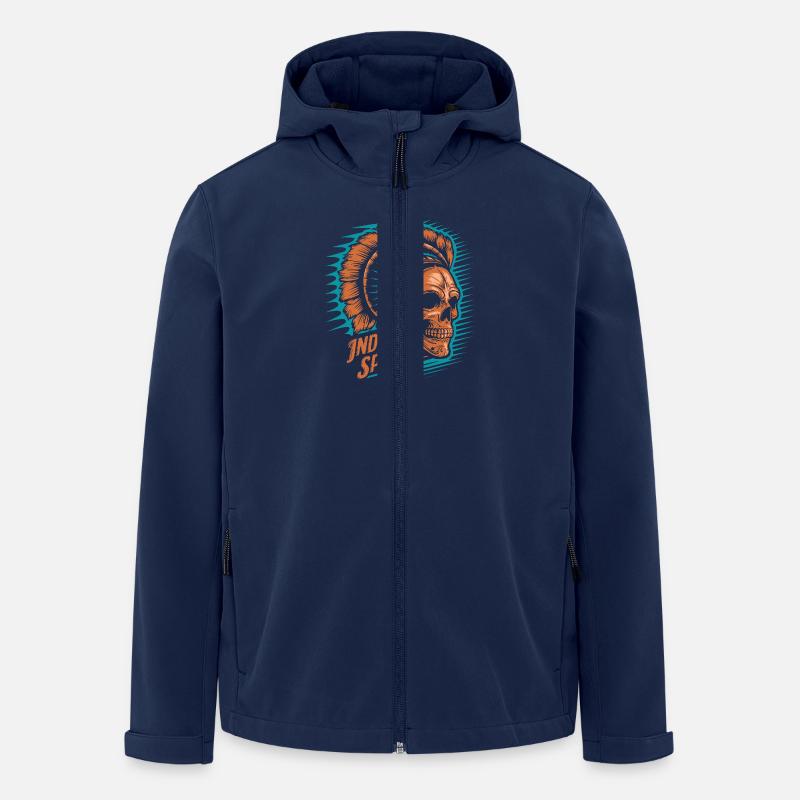 Indischer Geist - Recycelte Männer Softshell-Jacke von Stanley/Stella - Navy