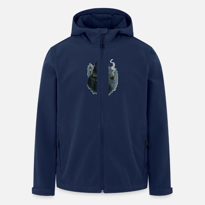 Sherlock Orang Utan Holmes - Recycelte Männer Softshell-Jacke von Stanley/Stella - Navy