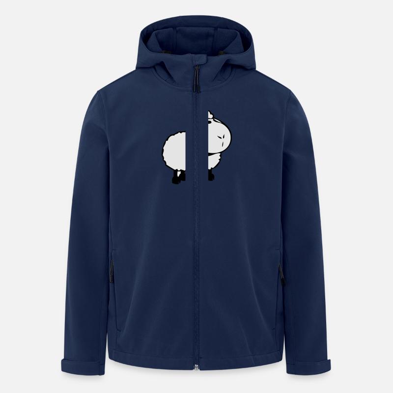 Schaf - Recycelte Männer Softshell-Jacke von Stanley/Stella - Navy