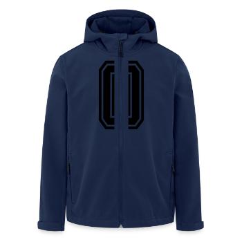 O - Recycelte Männer Softshell-Jacke von Stanley/Stella - Navy - Vorne - AI Model Male 185 light (185cm)