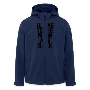 flying to the moon exit-shirt - Men’s Recycled Softshell Jacket by Stanley/Stella - navy - Front - AI Model Male 185 light (185cm)