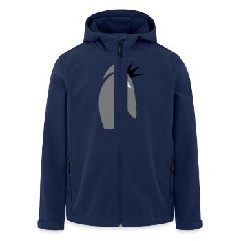 Galgoprinzessin - Recycelte Männer Softshell-Jacke von Stanley/Stella - Navy - Vorne - AI Model Male 185 light (185cm)