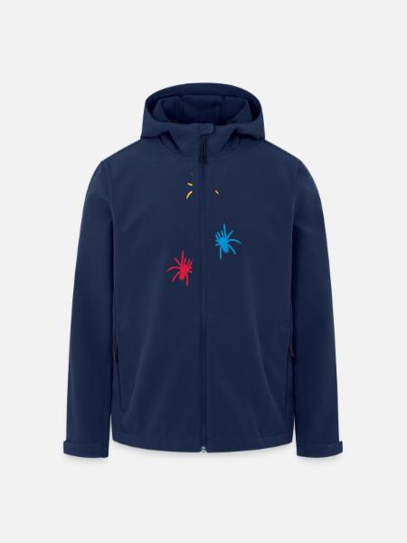 spiders_uf3 - Men’s Recycled Softshell Jacket by Stanley/Stella - navy