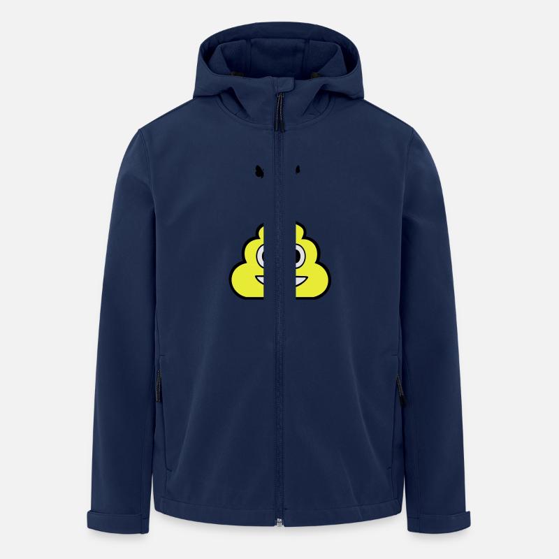 Grinning Crap - Smiley - Men’s Recycled Softshell Jacket by Stanley/Stella - navy