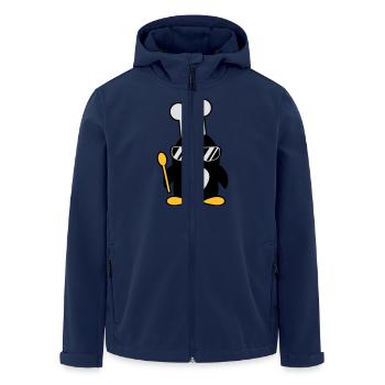 Cool Penguin Chef - Veste softshell homme en polyester recyclé Stanley/Stella - marine - Devant - AI Model Male 185 light (185cm)