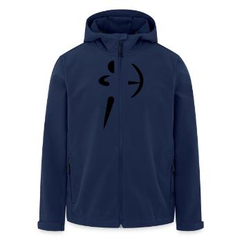 Tir à l'arc - Veste softshell homme en polyester recyclé Stanley/Stella - marine - Devant - AI Model Male 185 light (185cm)
