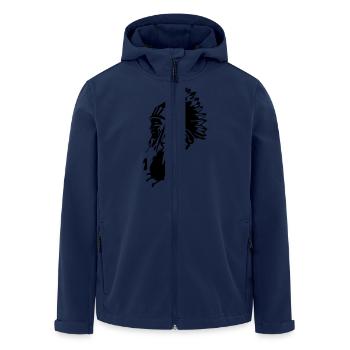 Indian Chief - Men’s Recycled Softshell Jacket by Stanley/Stella - navy - Front - AI Model Male 185 light (185cm)