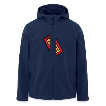 Limited Edition Price Tag Design - Veste softshell homme en polyester recyclé Stanley/Stella - marine - Devant - AI Model Male 185 light (185cm)