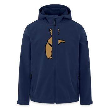 Gardez dessinée drôle - Veste softshell homme en polyester recyclé Stanley/Stella - marine - Devant - AI Model Male 185 light (185cm)