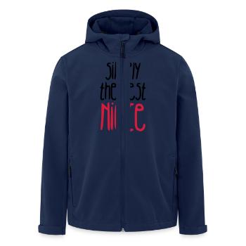 Nièce / Neveu / Oncle / Tante - Veste softshell homme en polyester recyclé Stanley/Stella - marine - Devant - AI Model Male 185 light (185cm)