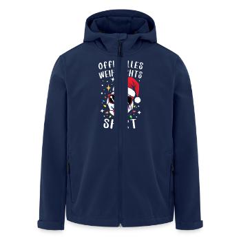 Lustiger Fußball Spruch Weihnachten Advent Fest - Recycelte Männer Softshell-Jacke von Stanley/Stella - Navy - Vorne - AI Model Male 185 light (185cm)