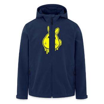 Bunny Easter Funny - Men’s Recycled Softshell Jacket by Stanley/Stella - navy - Front - AI Model Male 185 light (185cm)