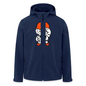 Owl Soldier Military War Helmet Fighter Army Cool - Men’s Recycled Softshell Jacket by Stanley/Stella - navy - Front - AI Model Male 185 light (185cm)