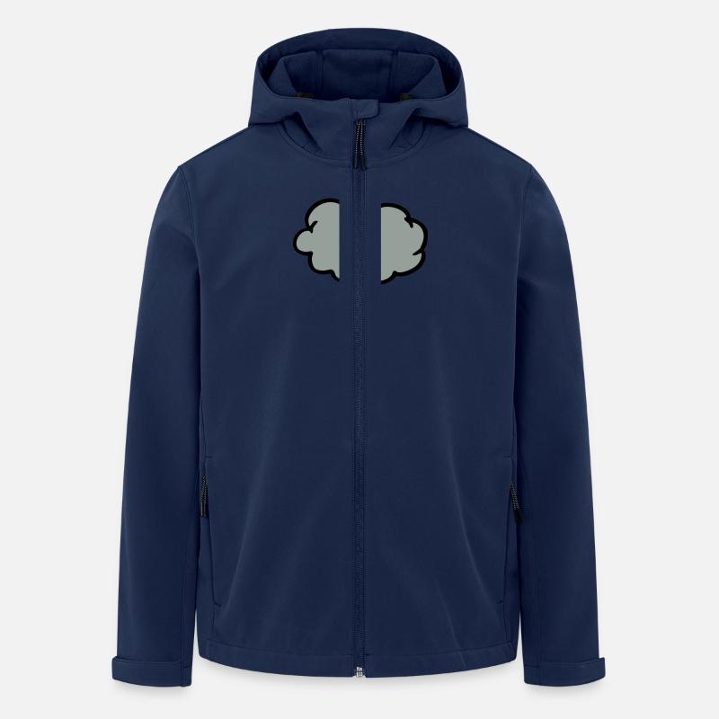 Sturmwolke Gewitterwolke Blitz Blitz - Recycelte Männer Softshell-Jacke von Stanley/Stella - Navy