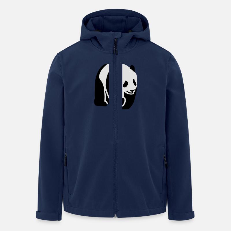 Panda - Recycelte Männer Softshell-Jacke von Stanley/Stella - Navy